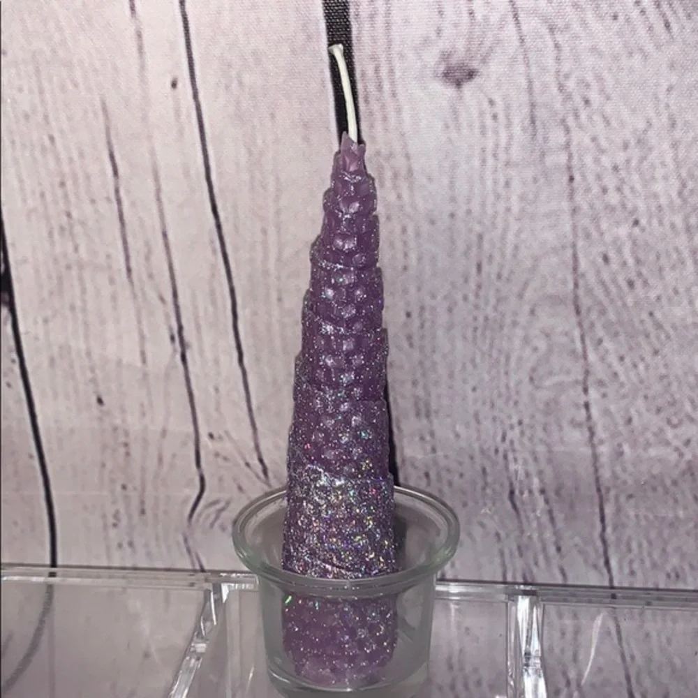 2 Beeswax Rolled Glitter Candles Prayer Ritual - Picture 6 of 9